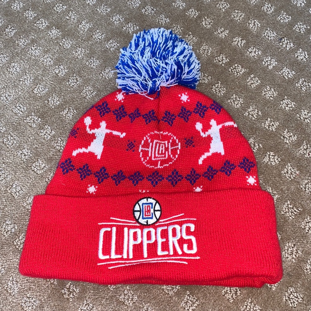 Los Angeles Clippers Winter Beanie Hat EUC